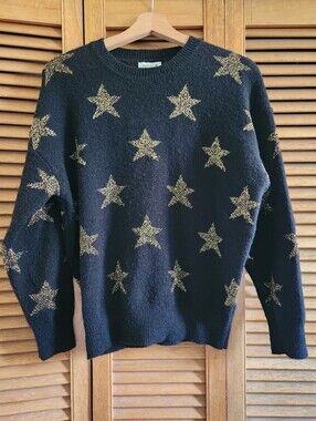 Molly Bracken Gold Star Pattern Sweater